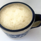 The beer flip I made with brandy, porter, brown sugar syrup, and an egg